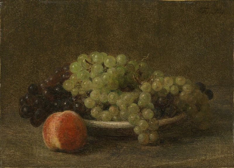 Meyve Tablosu: Üzüm ve Şeftali - Henri Fantin-Latour