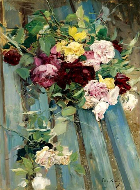 Güllü Natürmort - Giovanni Boldini