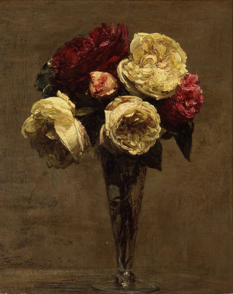 Güllü Natürmort - Henri Fantin-Latour
