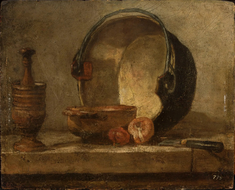 Mutfak Gereçleriyle Natürmort - Jean Simeón Chardin
