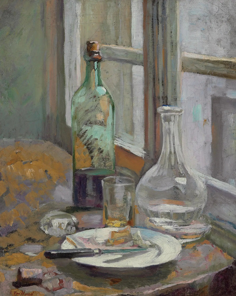 Natürmort şişe ve sürahi ile - Édouard Vuillard