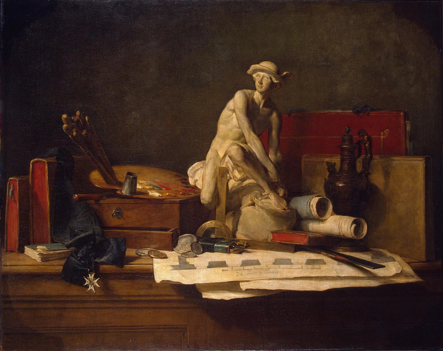 Doğa Manzarası ve Sanat Aletleri ile - Jean Simeón Chardin