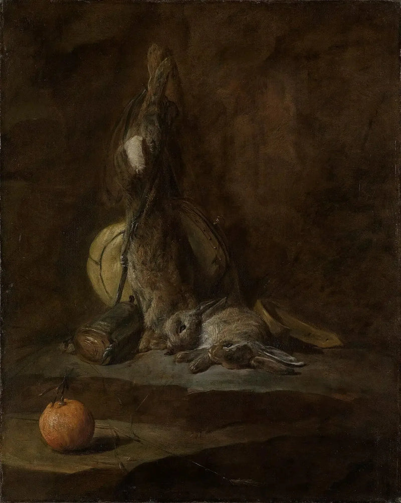 Ölü Tavşanlarla Natürmort - Jean Simeón Chardin