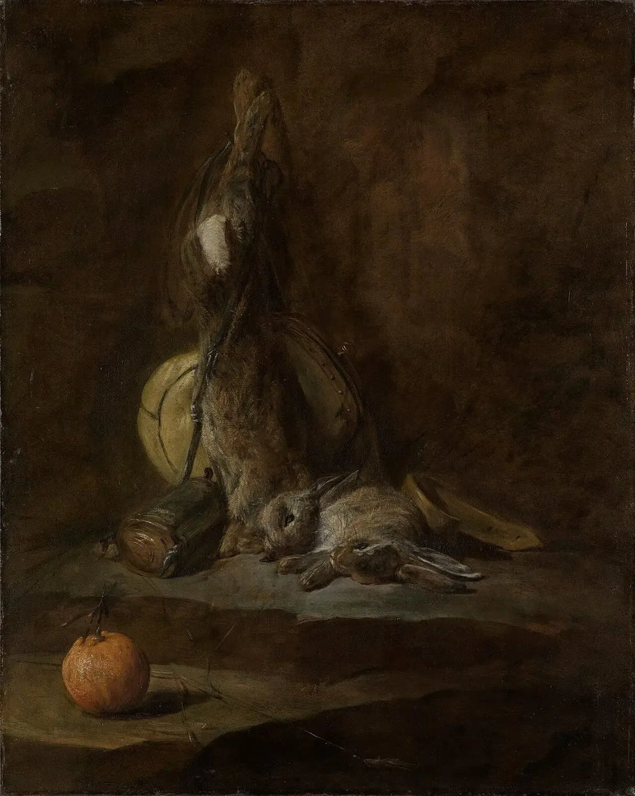 Ölü Tavşanlarla Natürmort - Jean Simeón Chardin