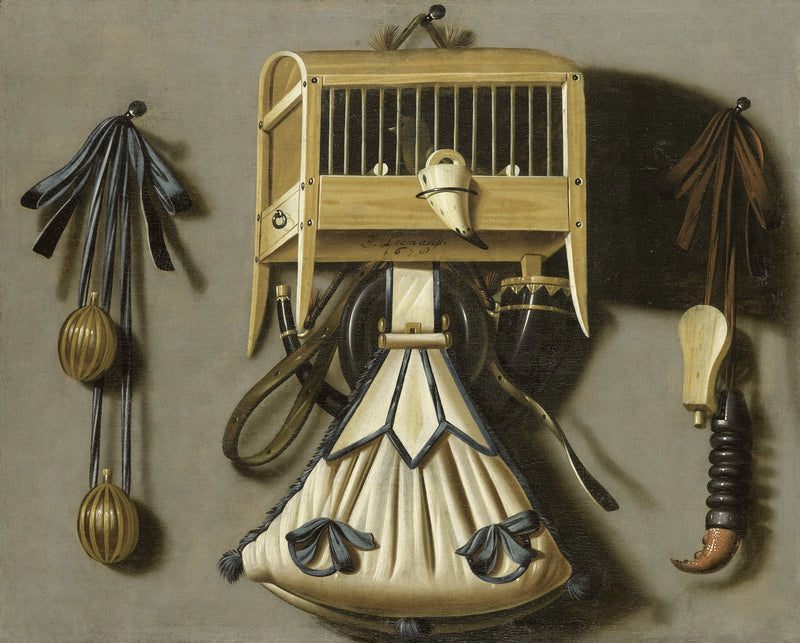 Nature morte avec matériel de chasse - Johannes Leemans