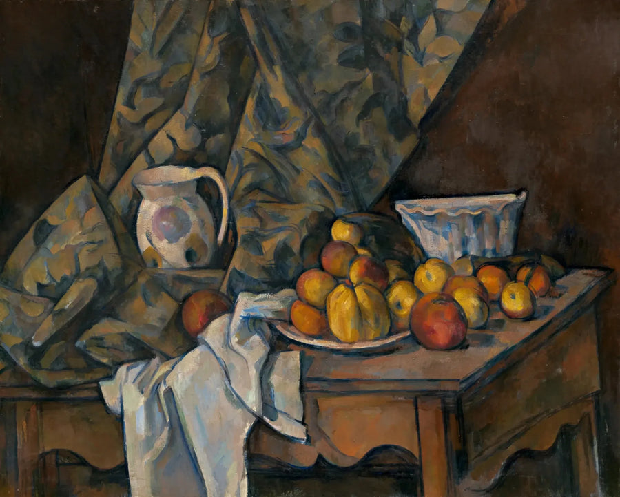 Elmalar ve şeftalilerle Natürmort - Paul Cézanne