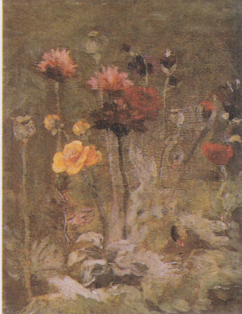 Scabiosa ve Ranunkulus ile Natürmort - Vincent van Gogh