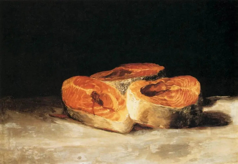 Üç dilim somon ile doğa ölüsü - Francisco de Goya