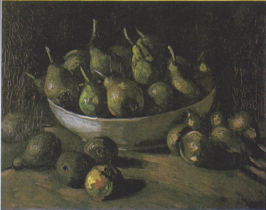 Taş kase ve armutlu natürmort - Vincent van Gogh