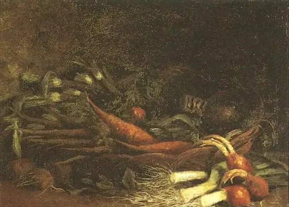 Sebzeli Sepetli Natürmort - Vincent van Gogh