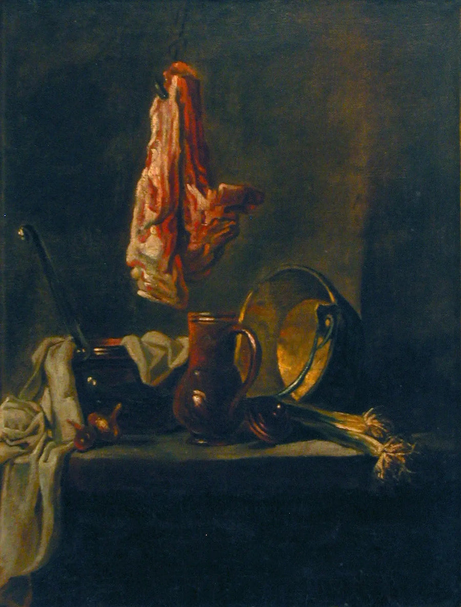 Beyaz Etli Natürmort - Jean Simeón Chardin