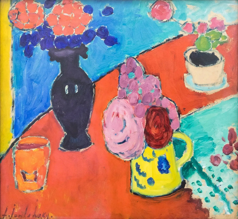 Natürmort with vase and jug - Alexej von Jawlensky