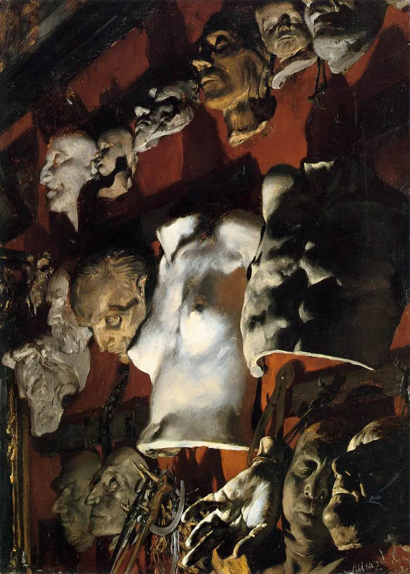 atölye doğa manzarası - Adolph von Menzel