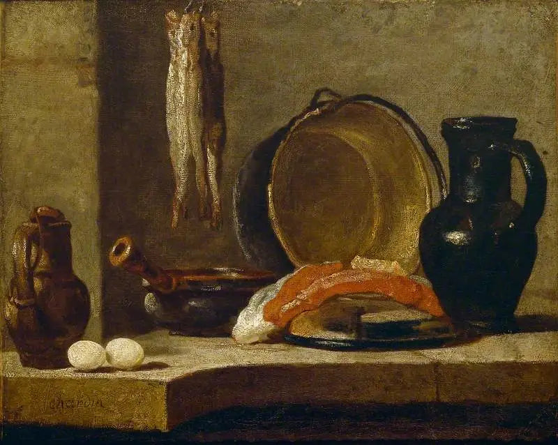Mutfak Gereçleri Natürel Ölüm - Jean Simeón Chardin