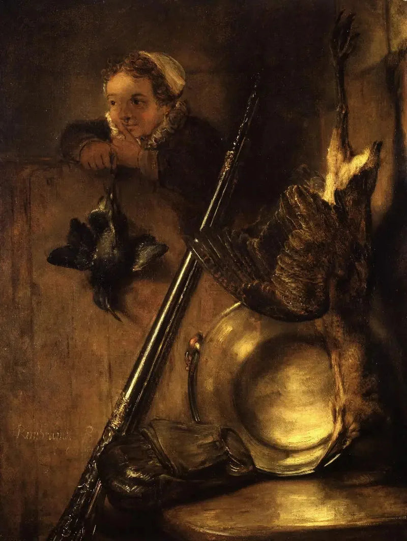 Avcı Kuşu Natürmort - Rembrandt