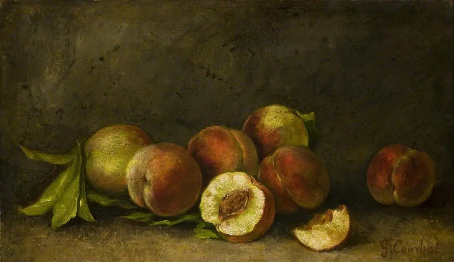 Şeftali Natürel Tablosu - Gustave Courbet