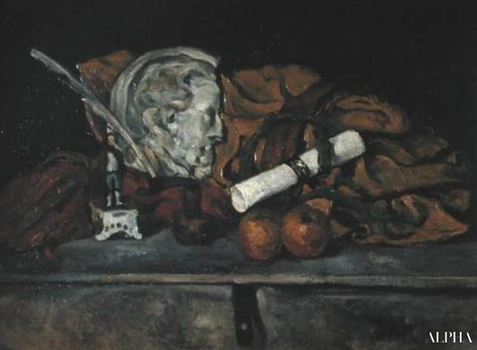 Nature morte des accessoires de l'artiste - Paul Cézanne - Reproductions de tableaux et peintures haut de gamme