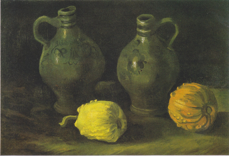 İki kavanoz ve iki balkabağı ile Natürmort - Vincent van Gogh