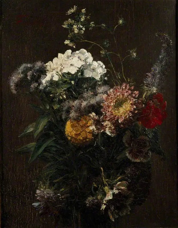 Natürmort: karışık çiçekler - Henri Fantin-Latour