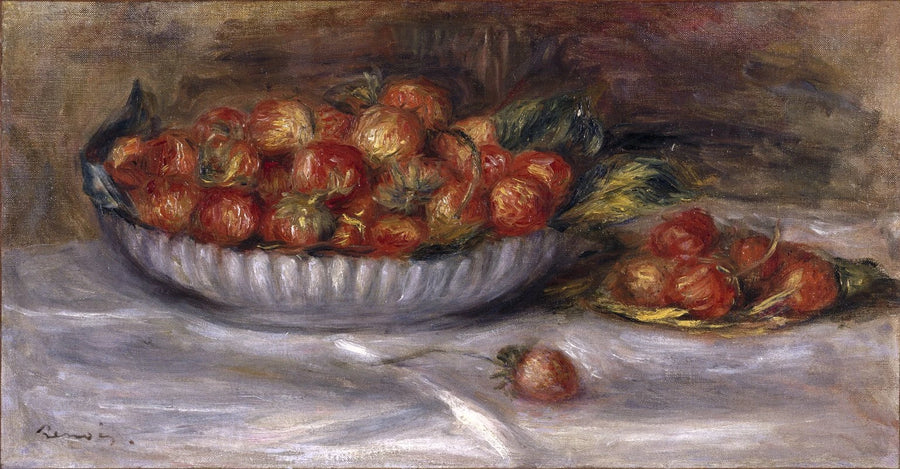 Çilekler ile Natürmort - Pierre-Auguste Renoir