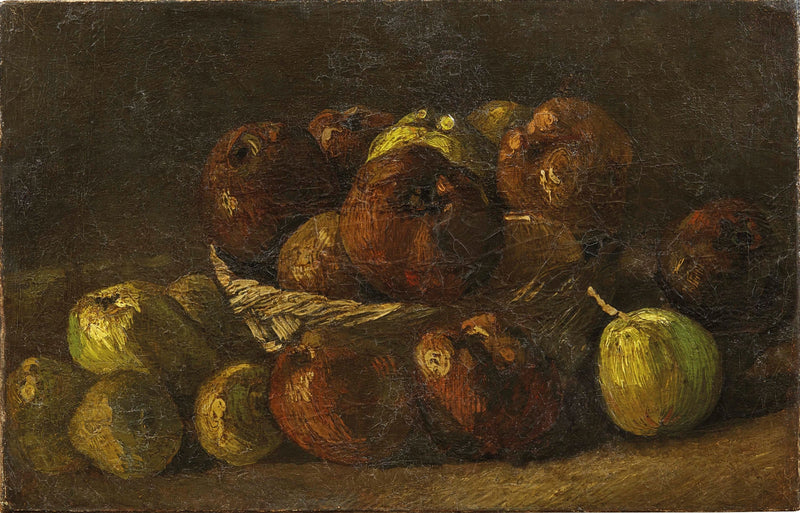 Elma Sepetli Natürmort - Vincent van Gogh