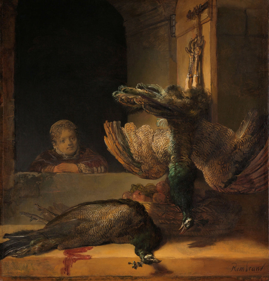 Ölü Doğa, Tavuskuşlarıyla - Rembrandt