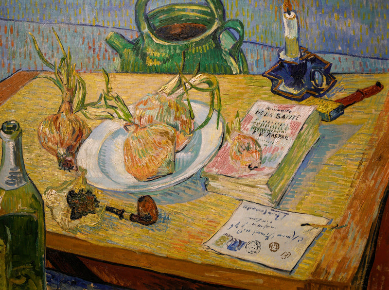 Çizim tahtası ve soğanlarla Natürmort - Vincent van Gogh