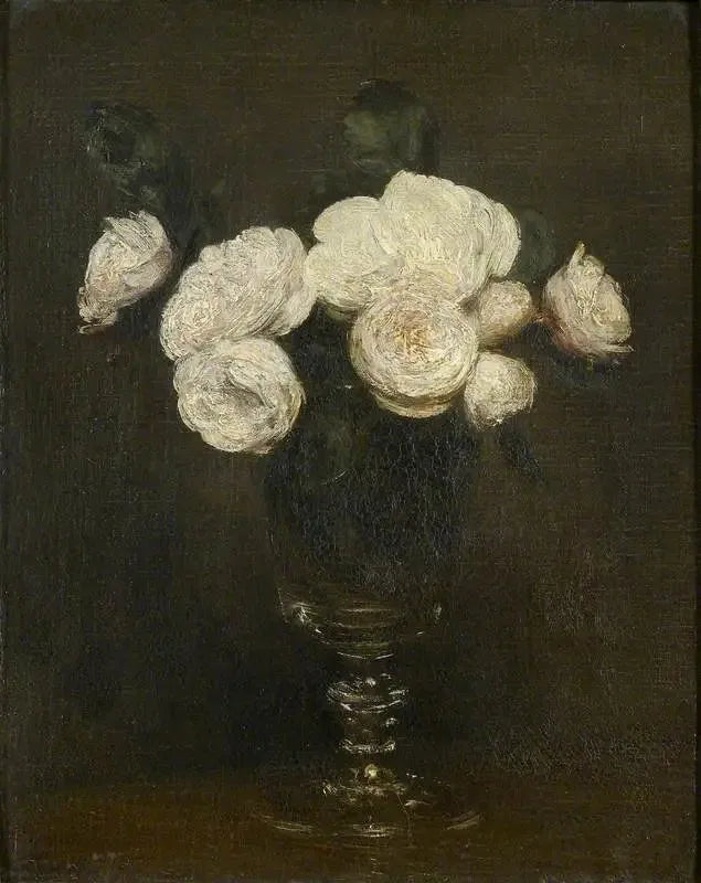Natürmort: Malmaison Gülleri - Henri Fantin-Latour