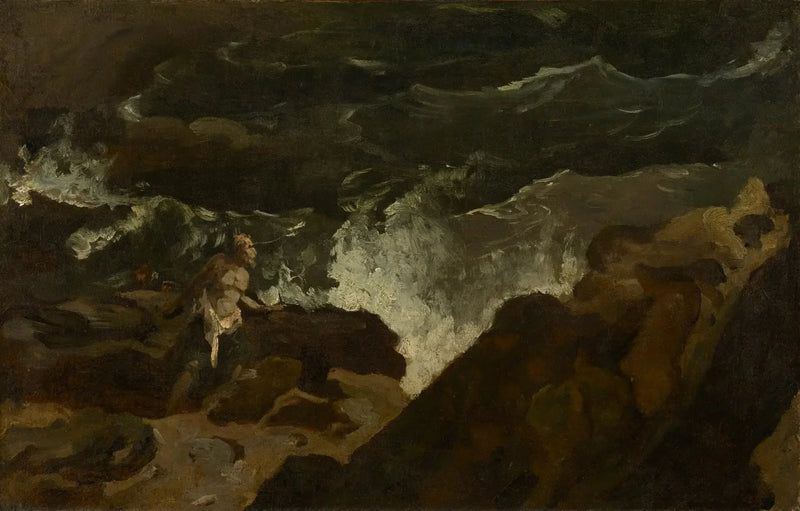 Bir Plajda Kayıp (Fırtına) - Théodore Géricault