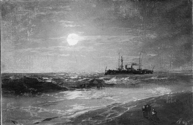 Ay Işığında Gemi - Ivan Aïvazovski