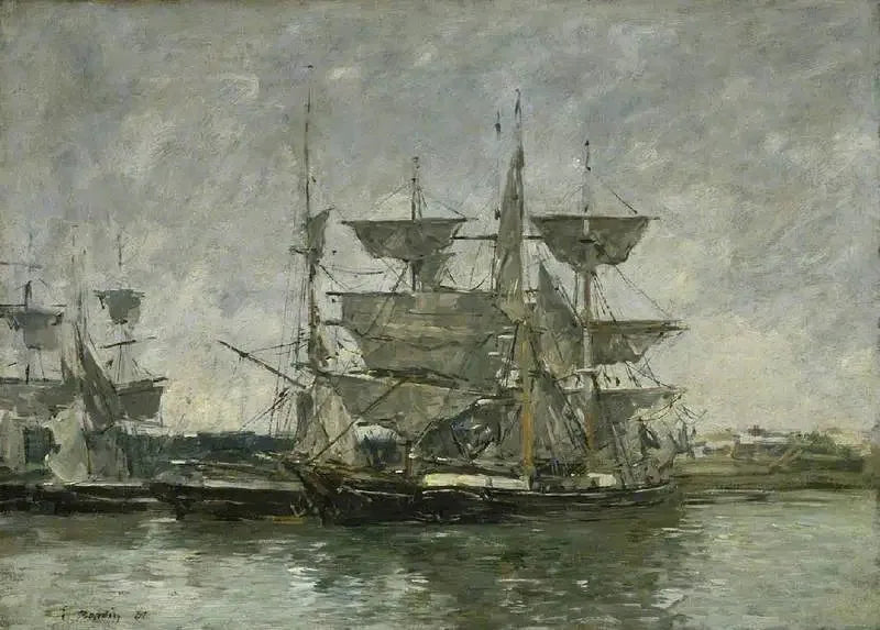 İskelenin Yanında, Deauville - Eugène Boudin
