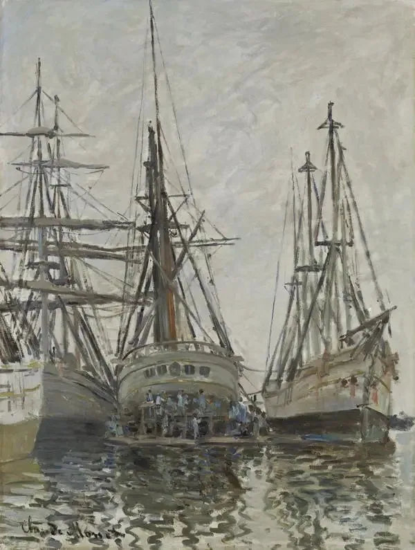 Tamirdeki Gemiler - Claude Monet