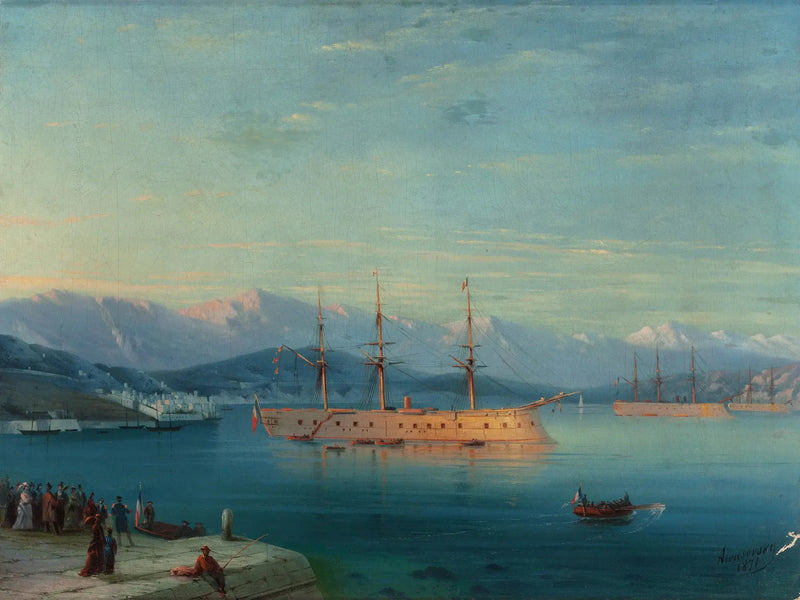 Karadeniz'den Ayrılan Fransız Gemileri - Ivan Aïvazovski