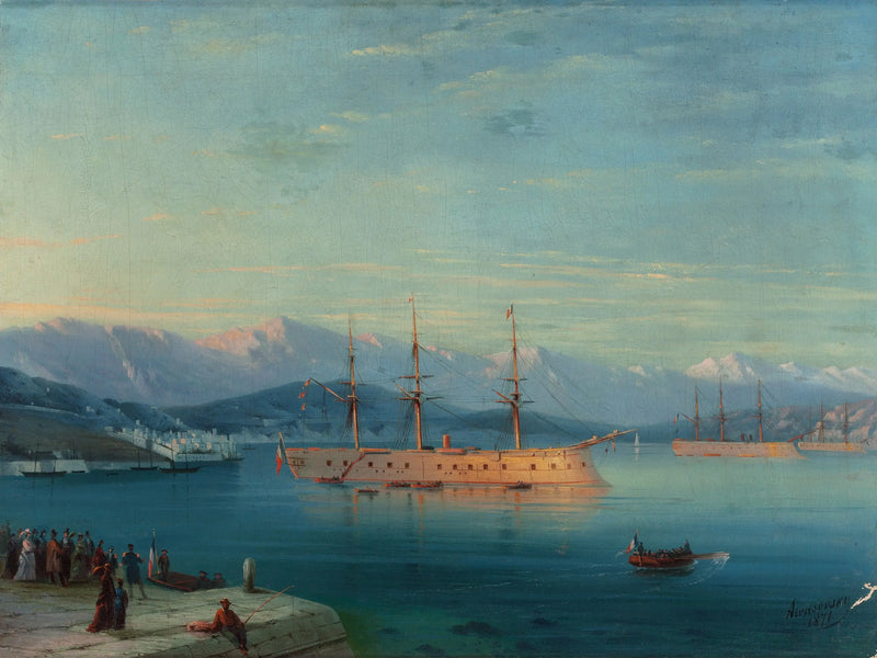 Karadeniz'den Ayrılan Fransız Gemileri - Ivan Aïvazovski