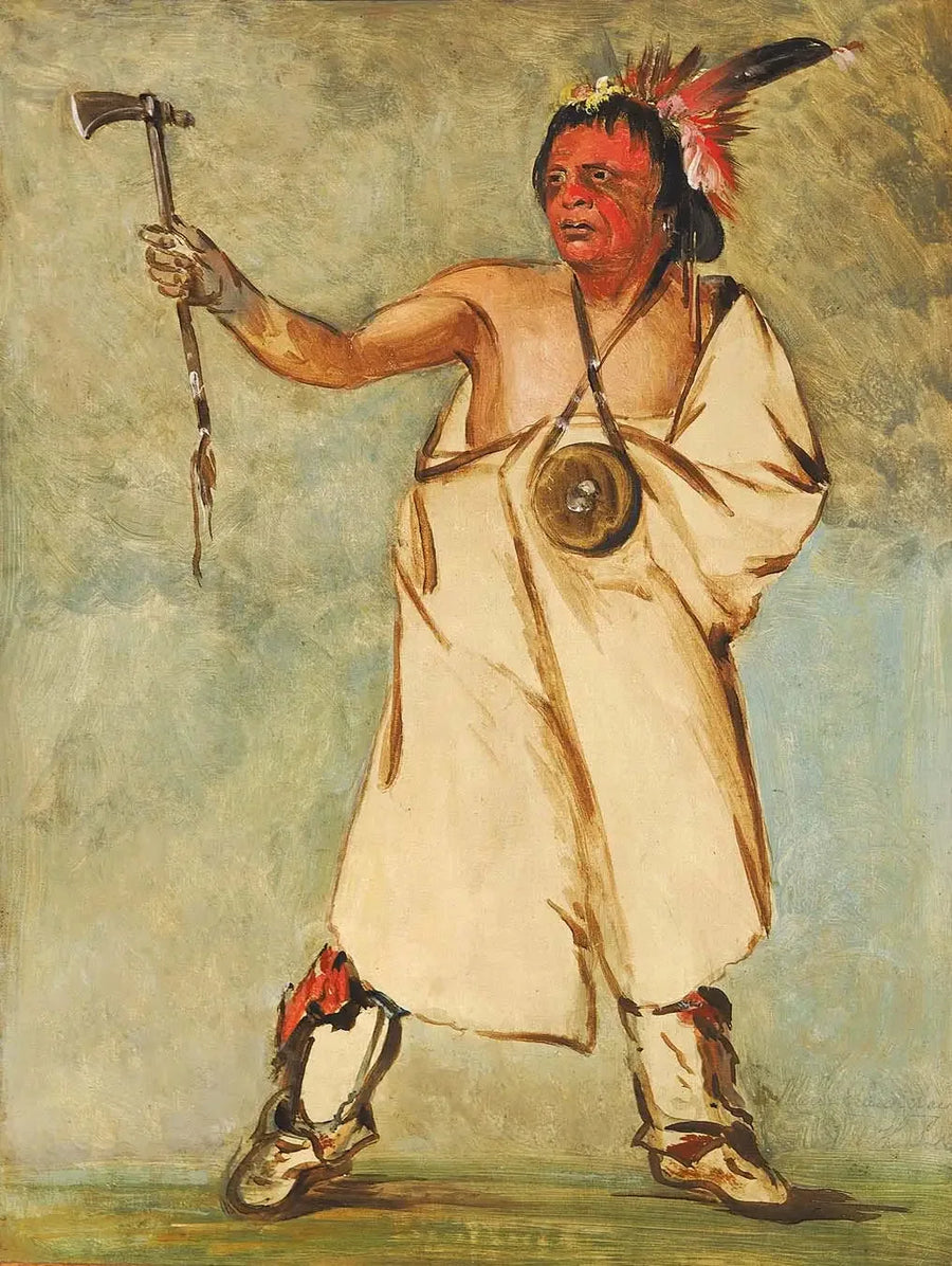 Naw-naw-páy-ee, asker - George Catlin