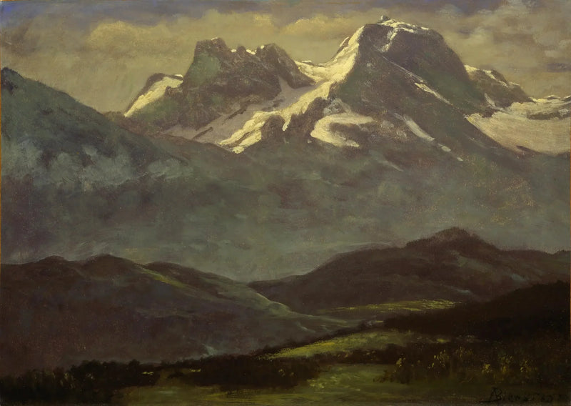 Yazın Karları Dağlarda - Albert Bierstadt