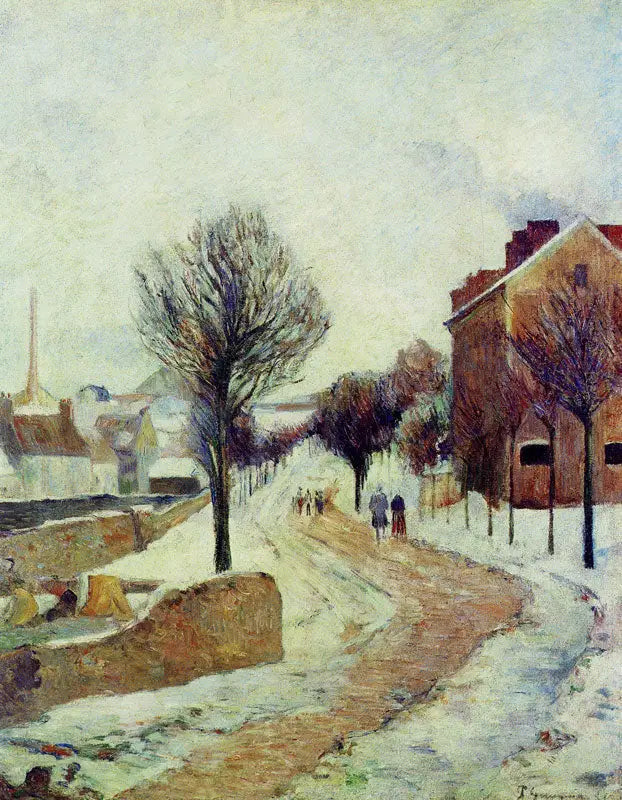 Banliyöde Kar - Paul Gauguin