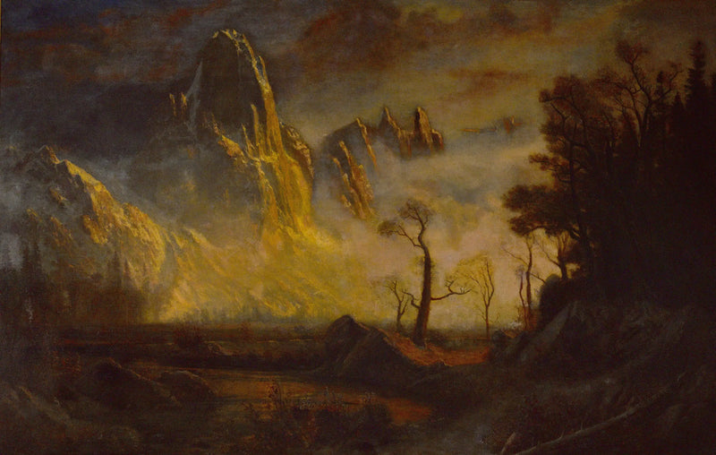 Yosemite Vadisi'nde Erken Kar Yağışı, Sentinel Rock - Albert Bierstadt