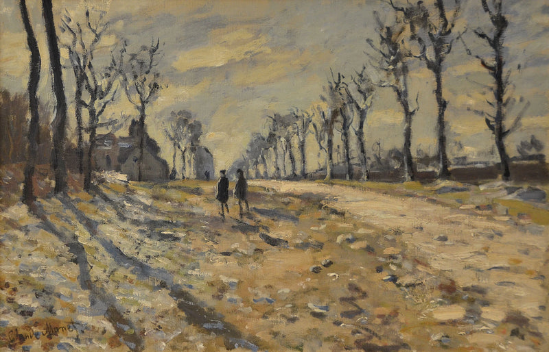 Gün batımında kar W145 - Claude Monet