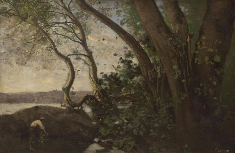 Nemli, Göl Kenarları - Jean-Baptiste Camille Corot