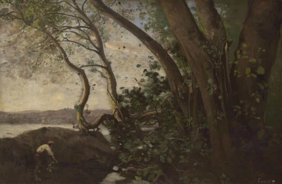 Nemli, Göl Kenarları - Jean-Baptiste Camille Corot