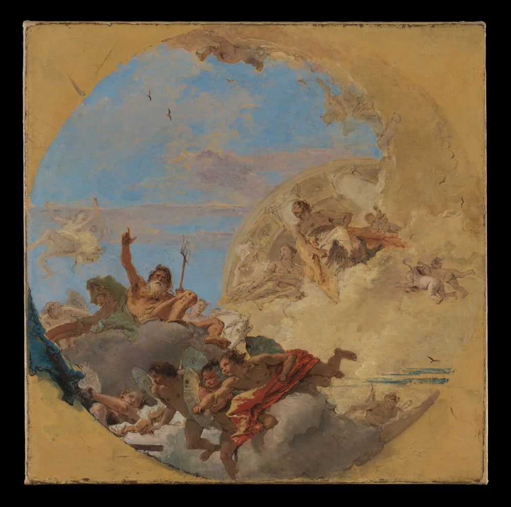 Neptune et les vents - Giovanni Battista Tiepolo - Alpha Reproduction