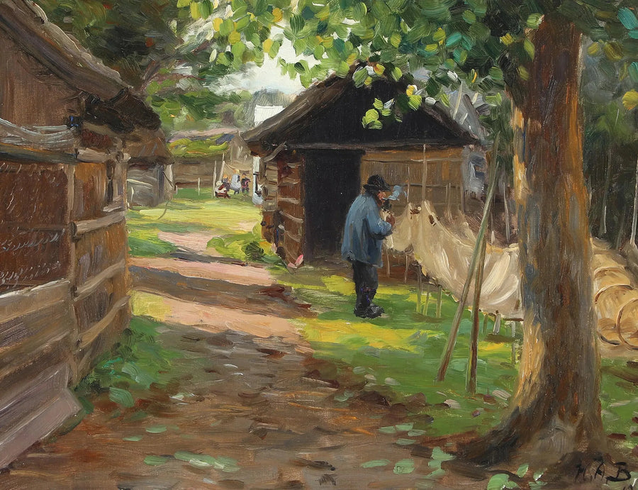 Balık tuzaklarının temizliği. - H. A. Brendekilde