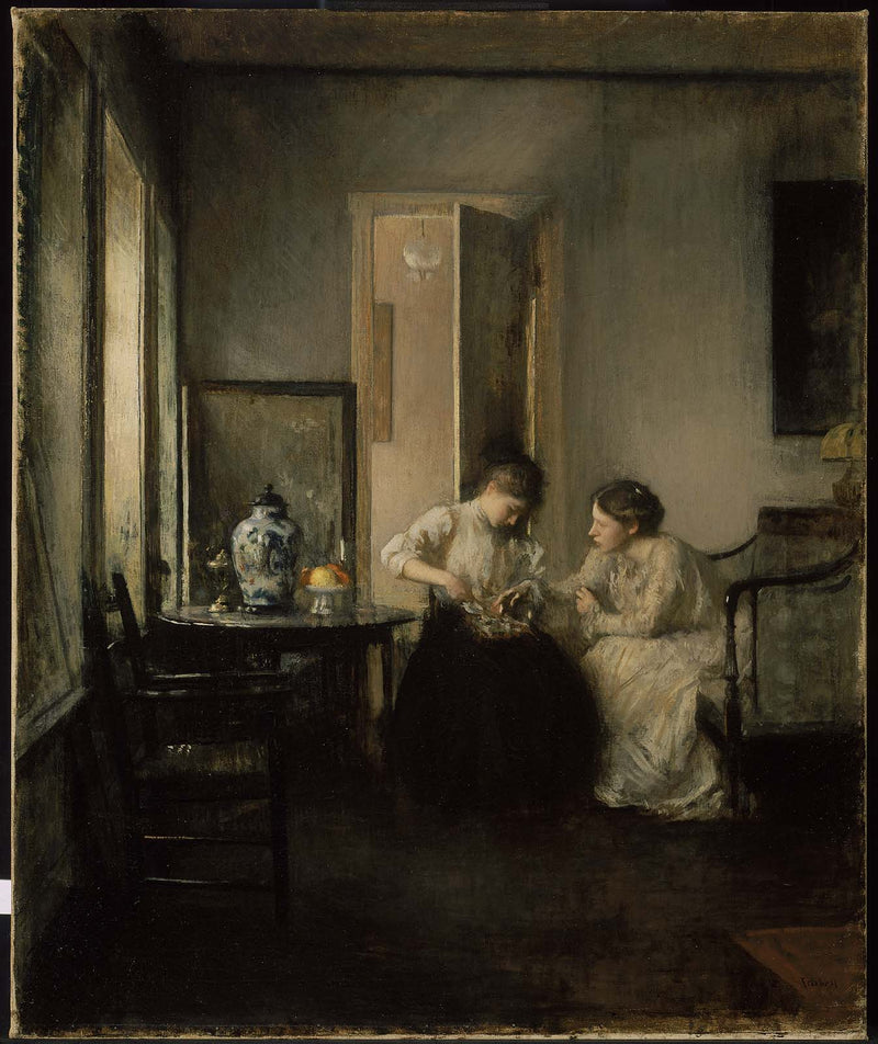 New England İç Mekan - Edmund Charles Tarbell