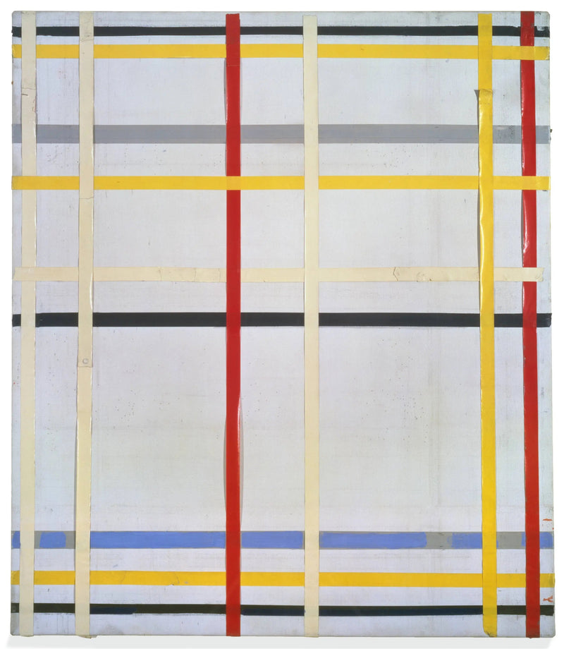 New York Şehri 2 [tamamlanmamış, daha önce New York Şehri III] - Piet Mondrian