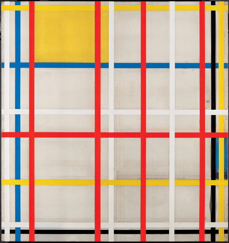 New York Şehri, 3 (tamamlanmamış) - Piet Mondrian