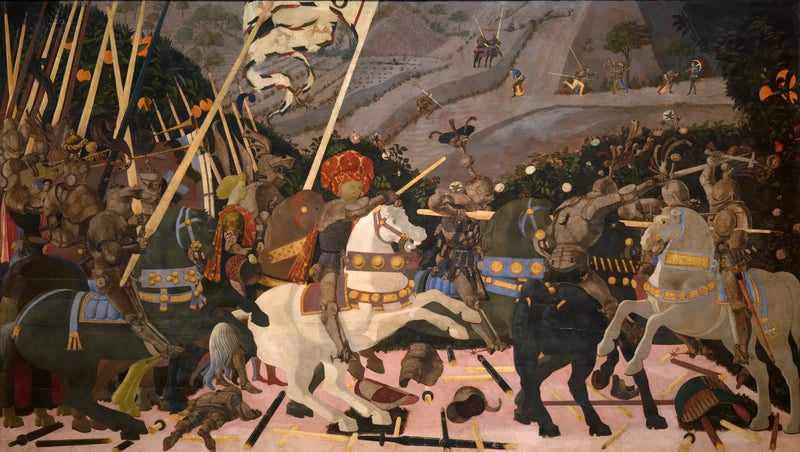 Niccolo Mauruzi da Tolentino ordusunun başında - Paolo Uccello