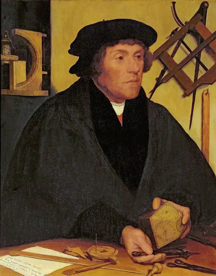 Nicholas Kratzer (1487–c.1550), Oxford Üniversitesi Corpus Christi Koleji Üyesi ve Daha Sonra Henry VIII'e Kraliyet Astronomu - Hans Holbein le Jeune