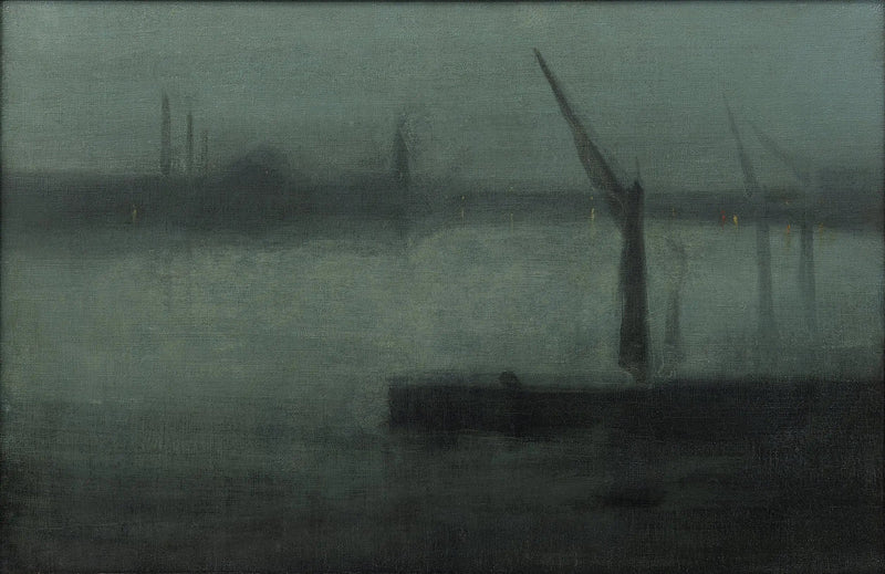 Gece: Mavi ve Gümüş — Battersea Reach - James Abbott McNeill Whistler