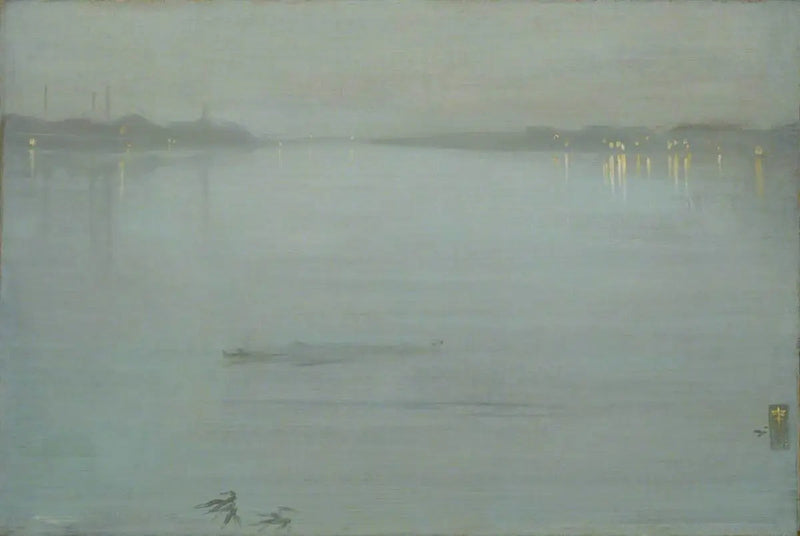 Gece: Mavi ve Gümüş - Cremorne Işıkları - James Abbott McNeill Whistler